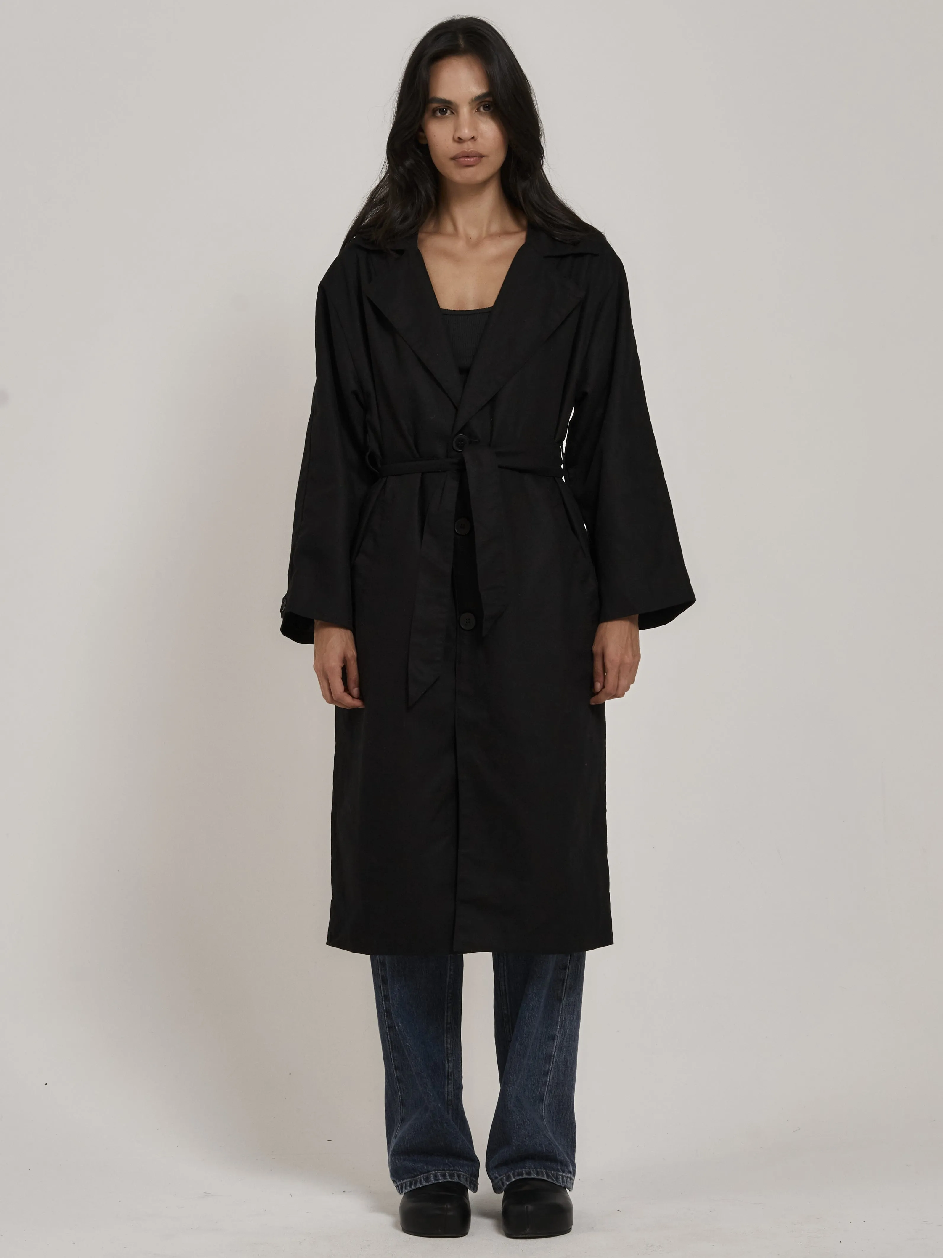 Discovery Trench Coat - Black sold by Thrills product image thumbnail 4
