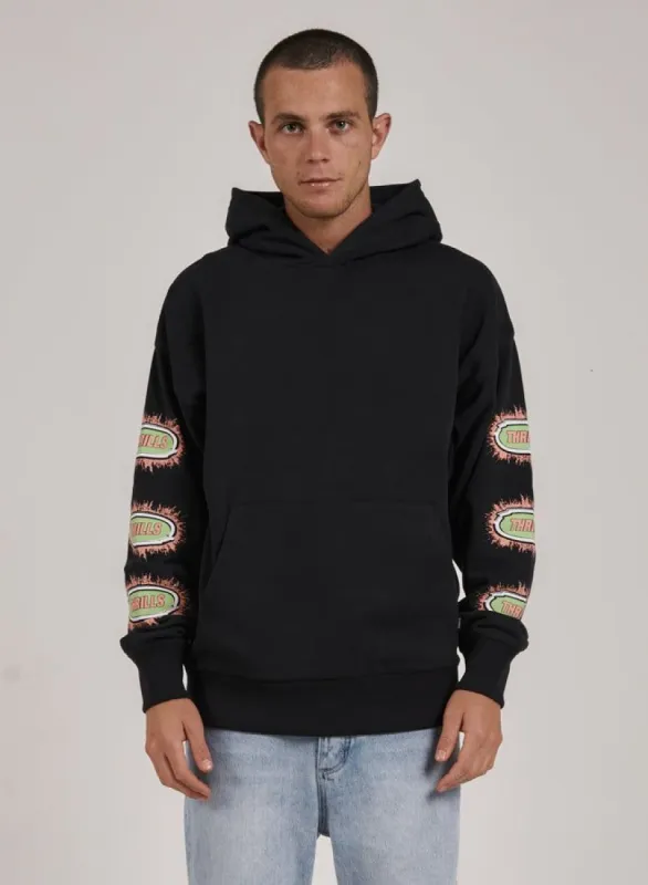 Acid Test Slouch Pull On Hood - Washed Black sold by Thrills