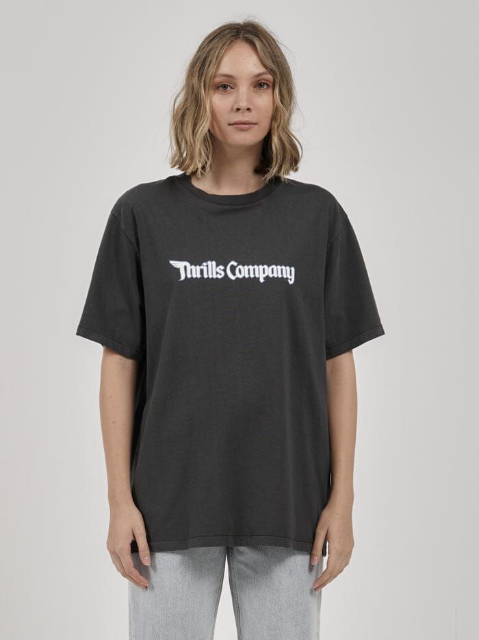 Winged Thrills Merch Fit Tee - Merch Black sold by Thrills