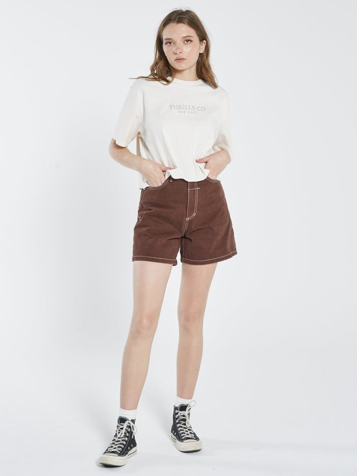 Extension Merch Fit Crop Tee - Heritage White sold by Thrills product image thumbnail 4