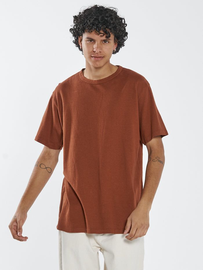 Hemp Thrills Embro Merch Fit Tee - Coffee sold by Thrills