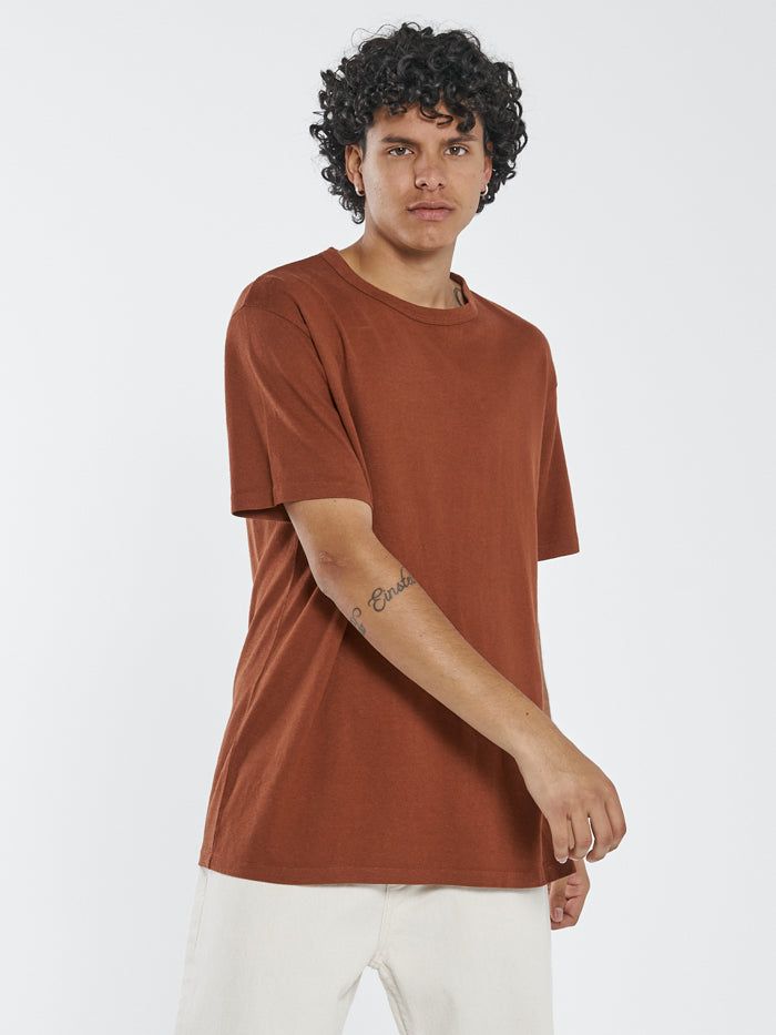 Hemp Thrills Embro Merch Fit Tee - Coffee sold by Thrills product image thumbnail 3
