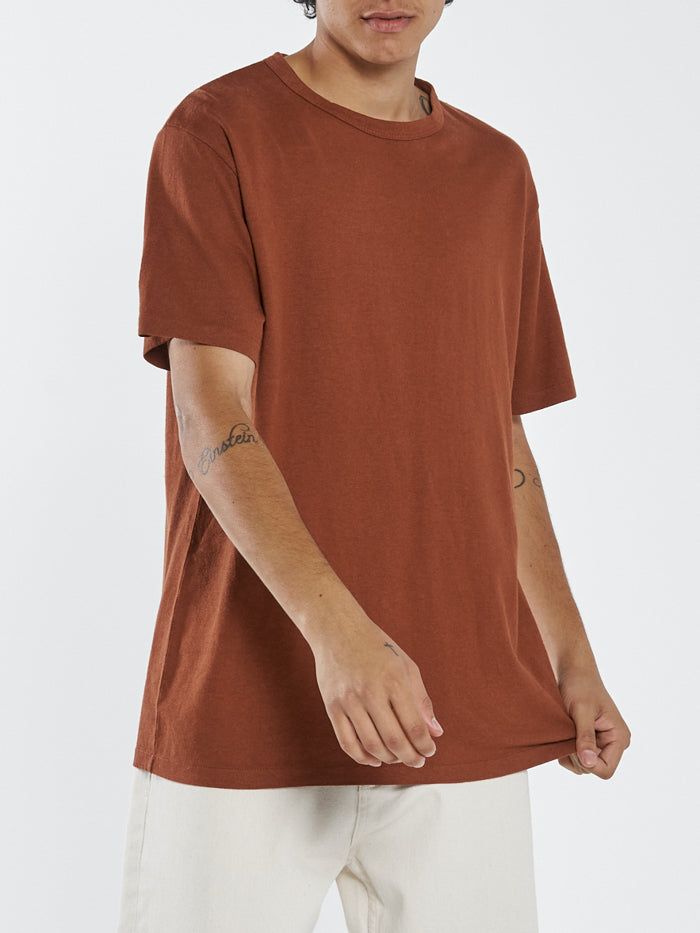 Hemp Thrills Embro Merch Fit Tee - Coffee sold by Thrills product image thumbnail 5