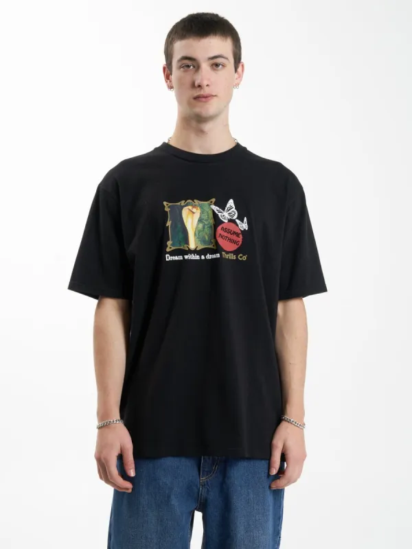 Dream Within a Dream Oversize Fit Tee - Black sold by Thrills