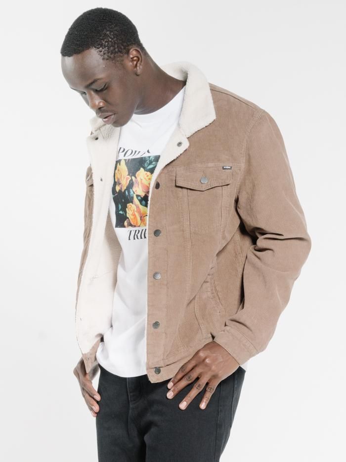 Sherpa Wanderer Corduroy Denim Jacket - Desert sold by Thrills product image thumbnail 4