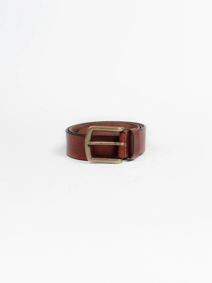 Wide Leather Belt - Tan sold by Thrills