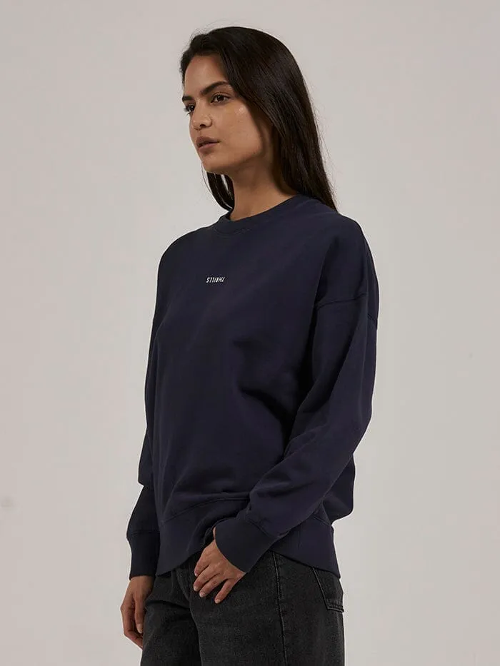 Minimal Thrills Slouch Crew - Station Navy sold by Thrills