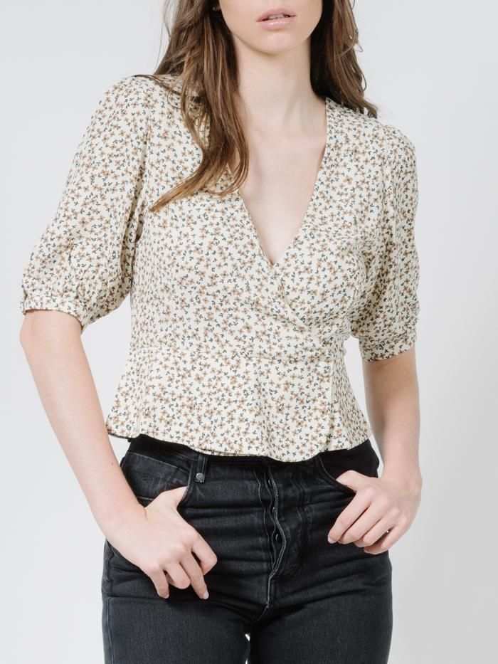 Acacia Blouse - Thrift White sold by Thrills