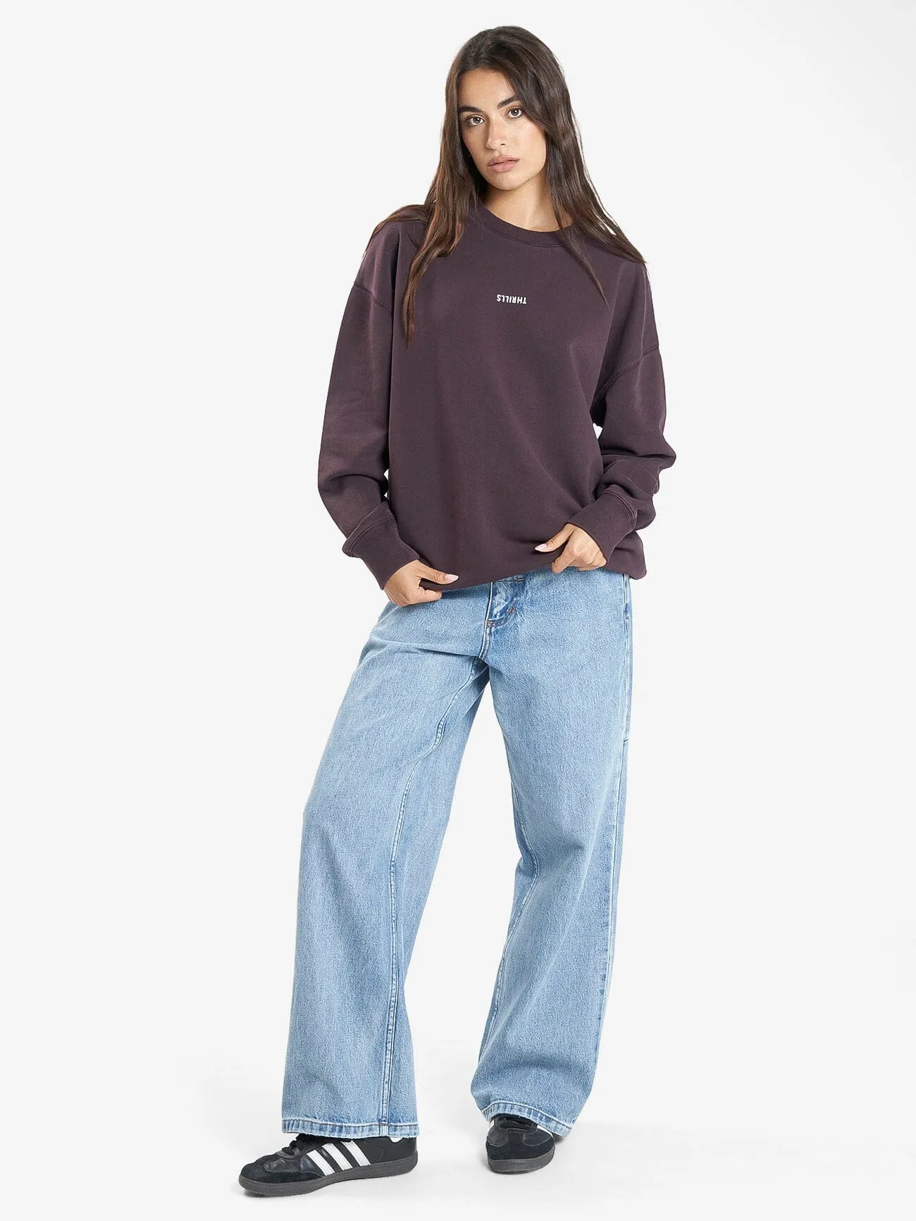 Minimal Thrills Slouch Crew - Deep Plum sold by Thrills product image thumbnail 5