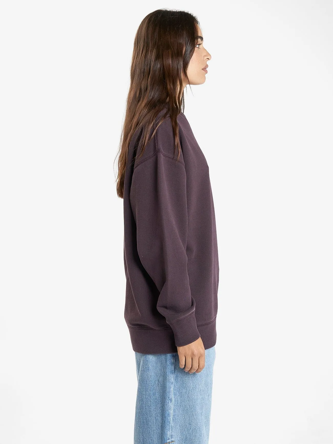 Minimal Thrills Slouch Crew - Deep Plum sold by Thrills product image thumbnail 4