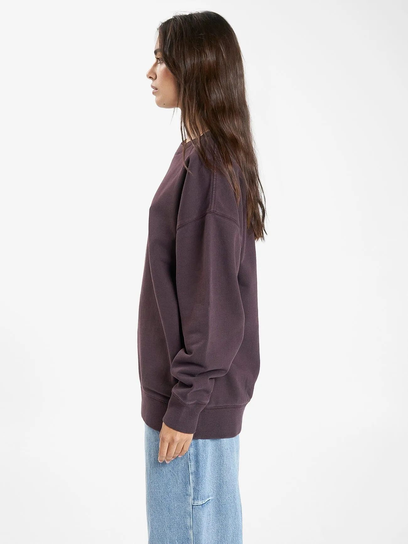Minimal Thrills Slouch Crew - Deep Plum sold by Thrills product image thumbnail 3