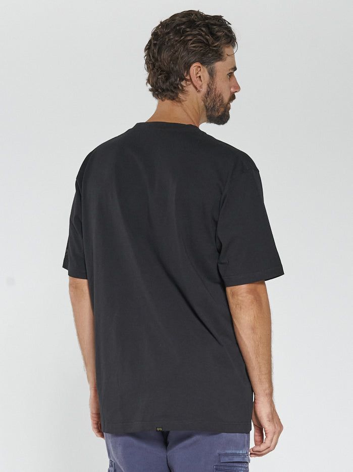 Hard Yakka x Thrills Work Together Oversize Fit Tee - Washed Black sold by Thrills product image thumbnail 2