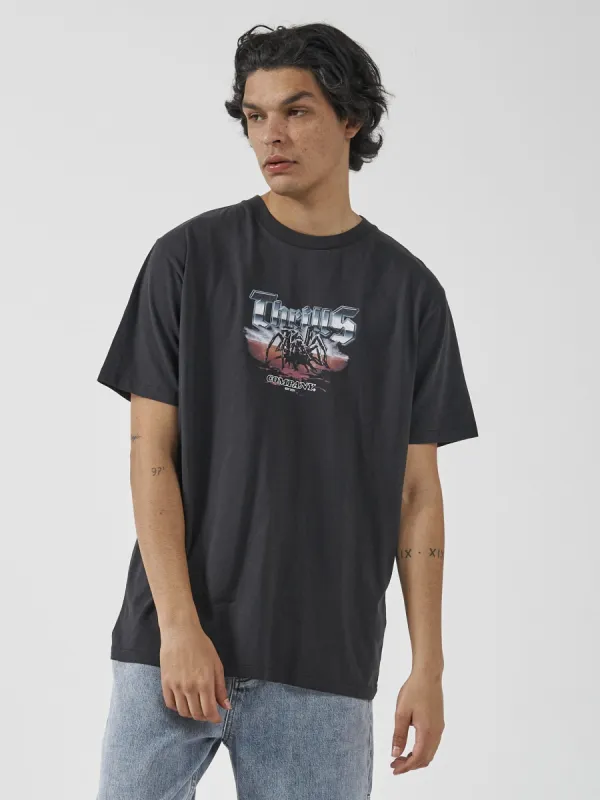 Kingdom Merch Fit Tee - Washed Black sold by Thrills