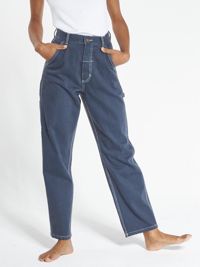 Carpenter Drill Pant - Washed Navy sold by Thrills product image thumbnail 4