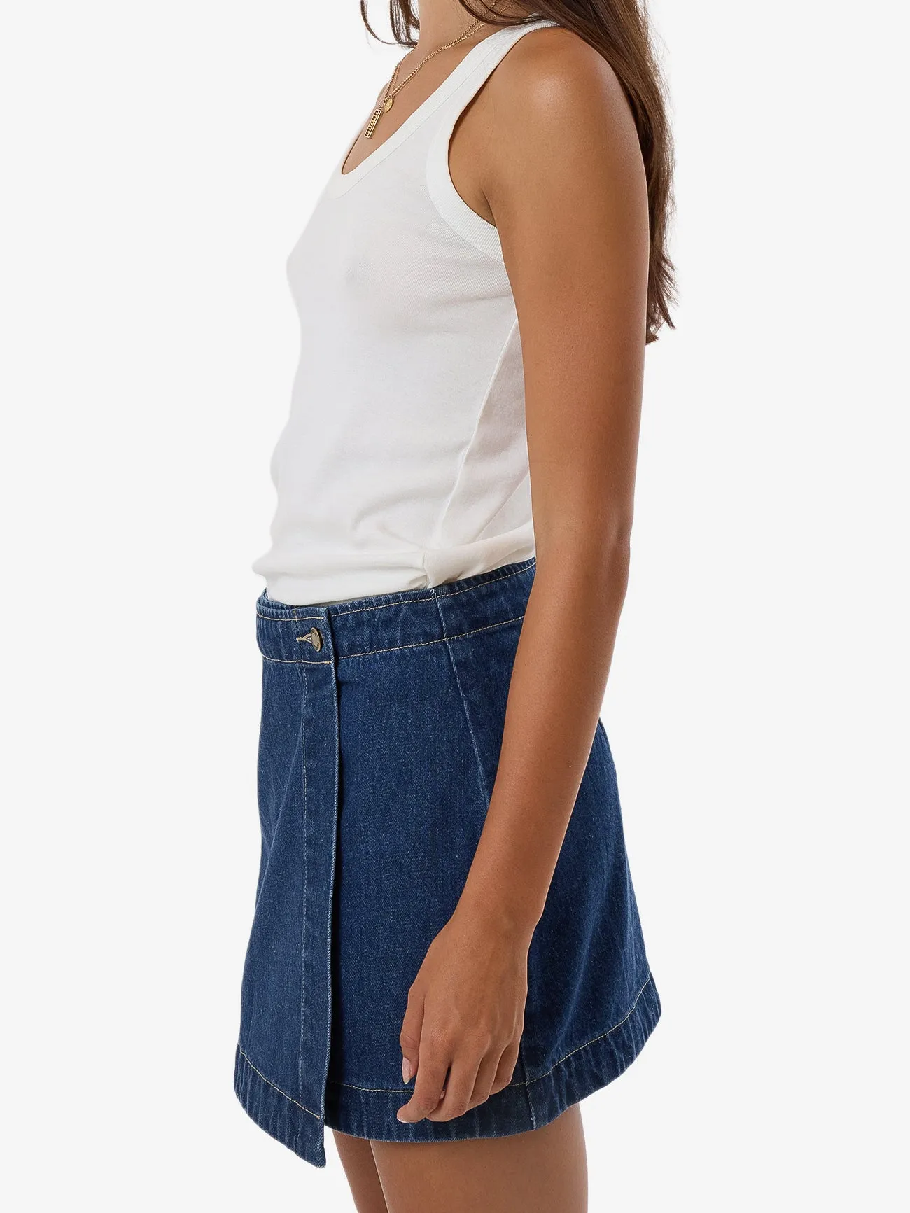 Marley Wrap Skirt - Union Blue sold by Thrills product image thumbnail 4
