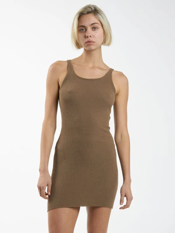 Langley Knit Dress - Mustard Gold sold by Thrills