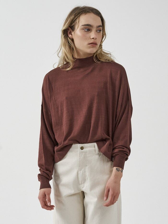 Pause Knit Pullover - Port sold by Thrills