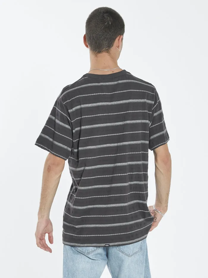 Minimal Thrills Stripe Merch Fit Pocket Tee - Postal Brown sold by Thrills product image thumbnail 2