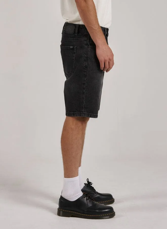 Chopped Hem Denim Short - Smoke Black sold by Thrills product image thumbnail 4
