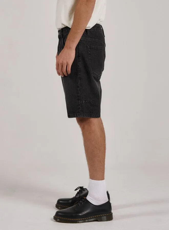 Chopped Hem Denim Short - Smoke Black sold by Thrills product image thumbnail 3