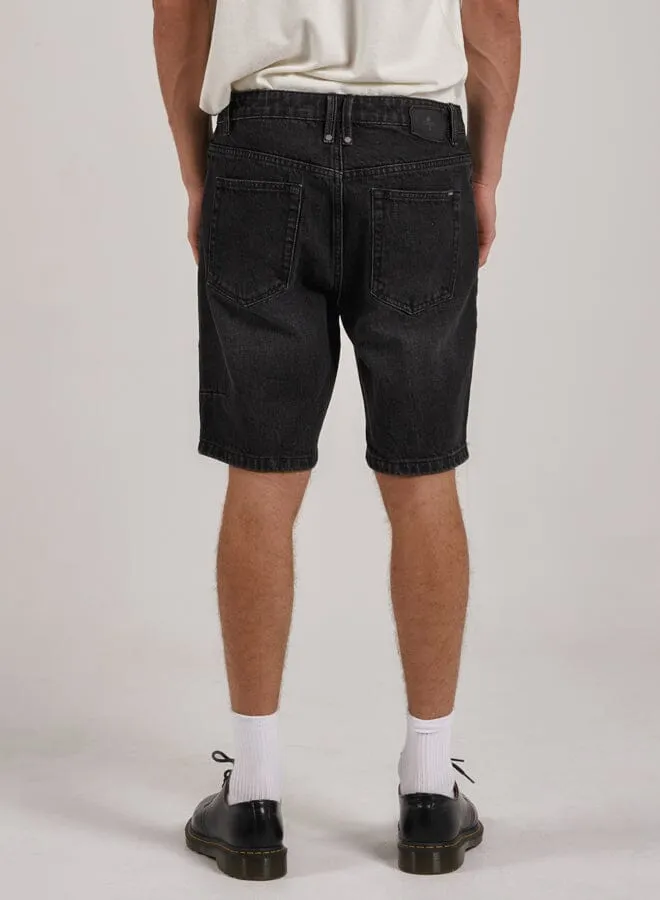 Chopped Hem Denim Short - Smoke Black sold by Thrills product image thumbnail 2