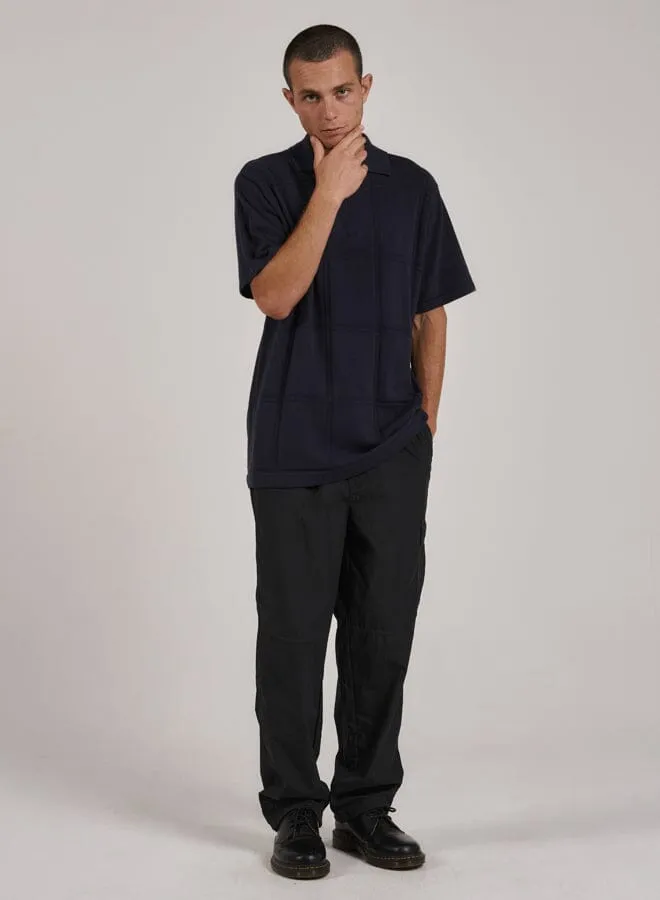 Natural Cooperation Jacquard Knit Polo - New Teal sold by Thrills product image thumbnail 5