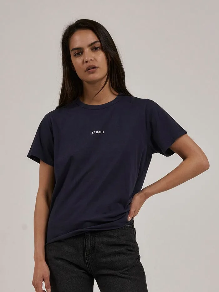 Minimal Thrills Relaxed Tee - Station Navy sold by Thrills