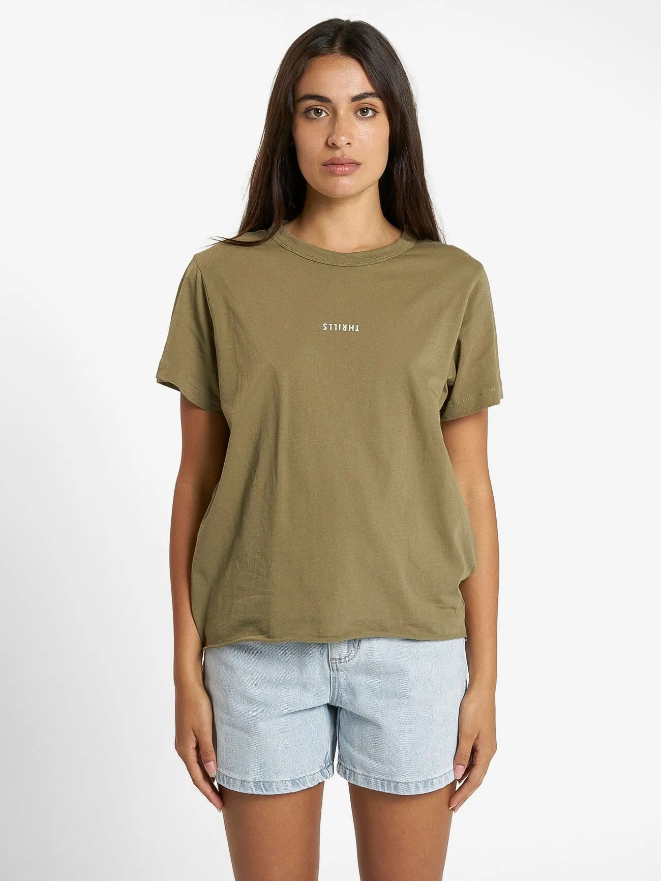 Minimal Thrills Relaxed Tee - Aloe sold by Thrills