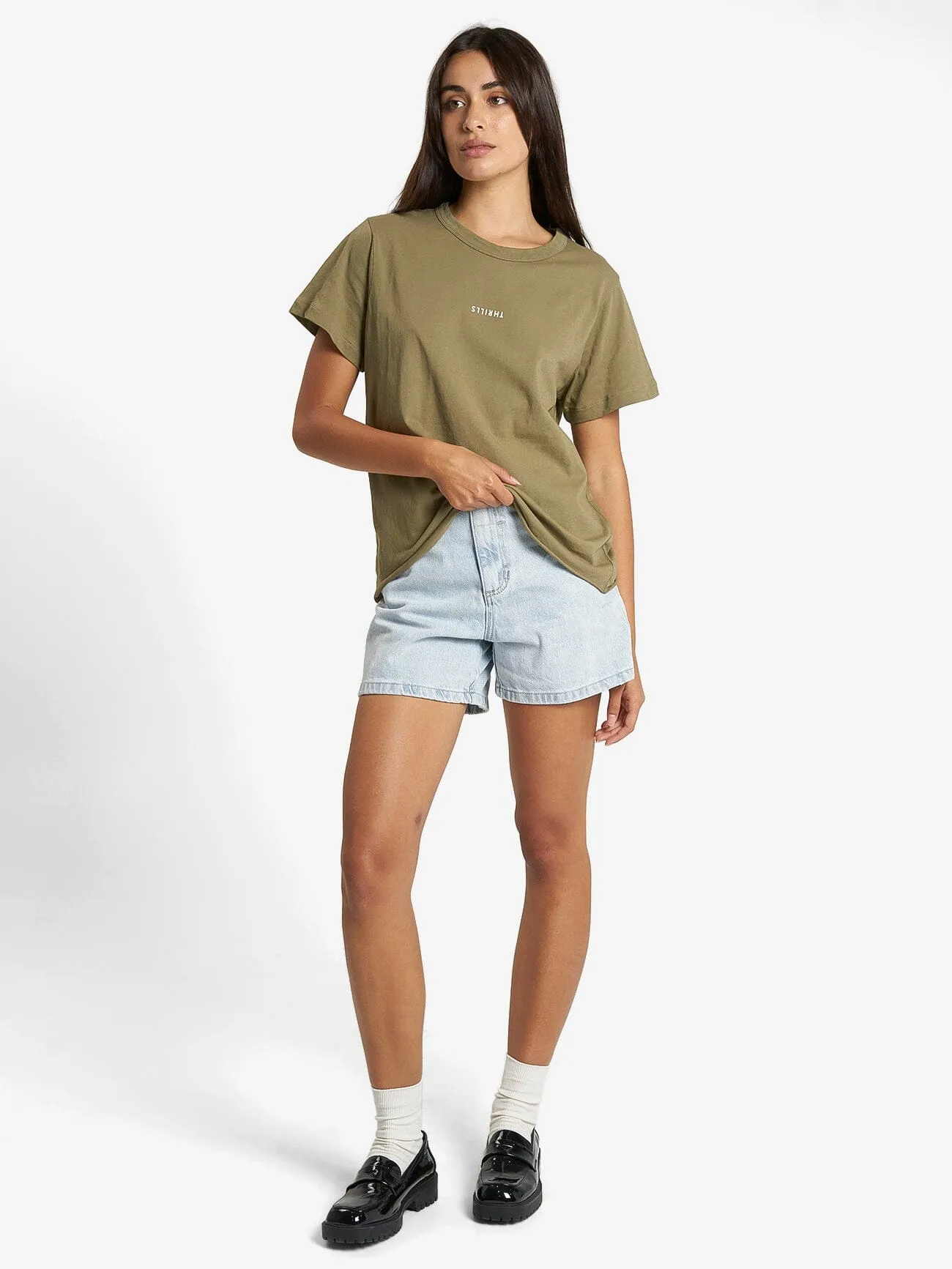 Minimal Thrills Relaxed Tee - Aloe sold by Thrills product image thumbnail 5