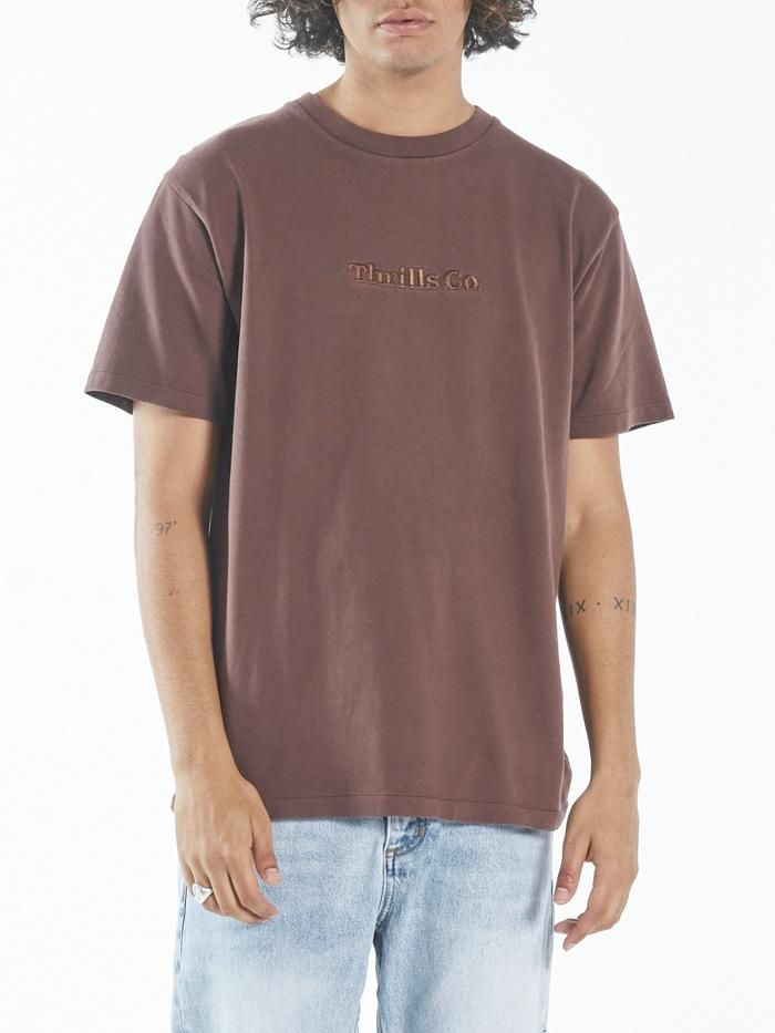 Tonal Thrills Co Embro Merch Fit Tee - Mahogany sold by Thrills