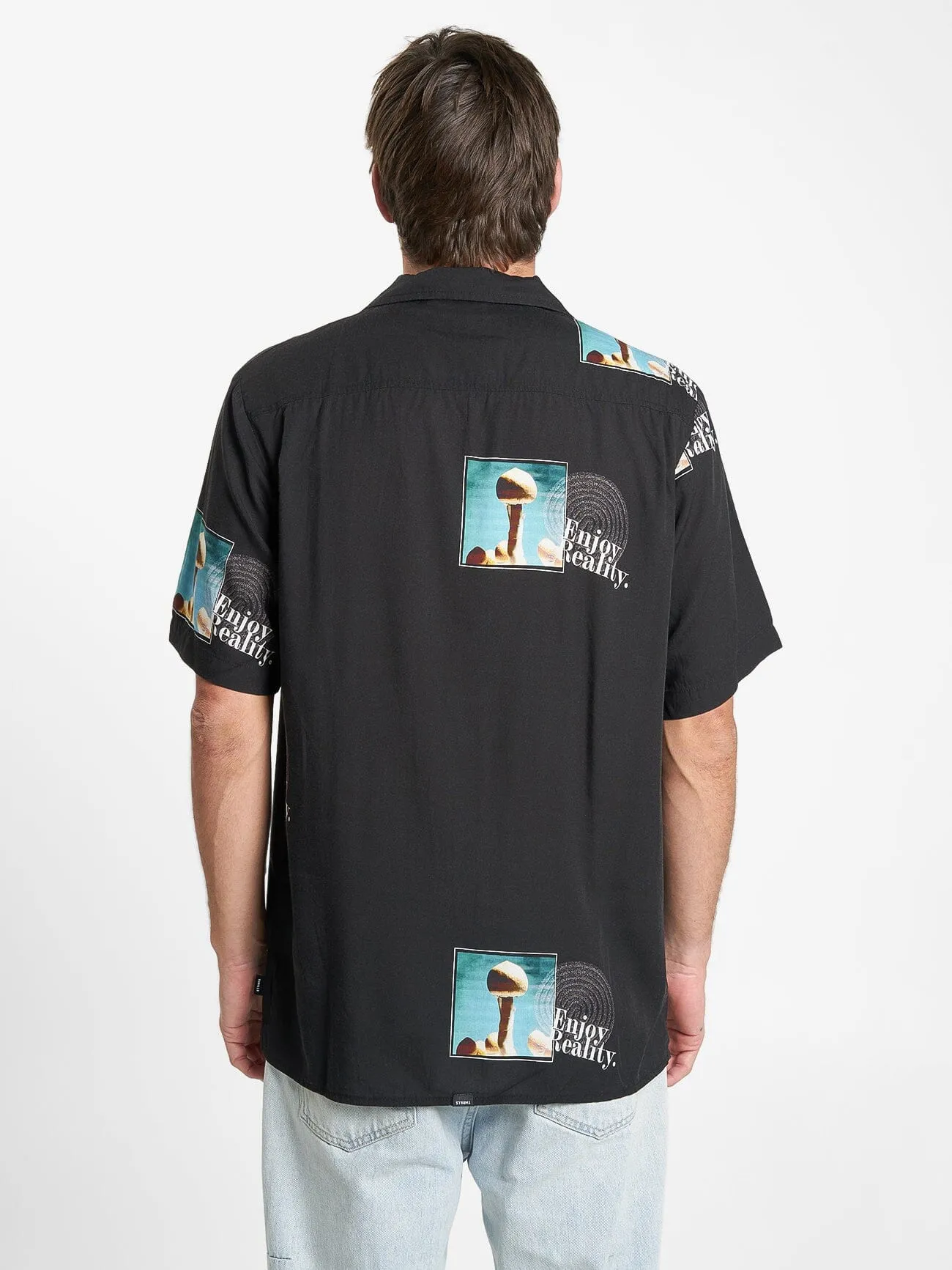 Enjoy Reality Bowling Shirt - Black sold by Thrills product image thumbnail 2