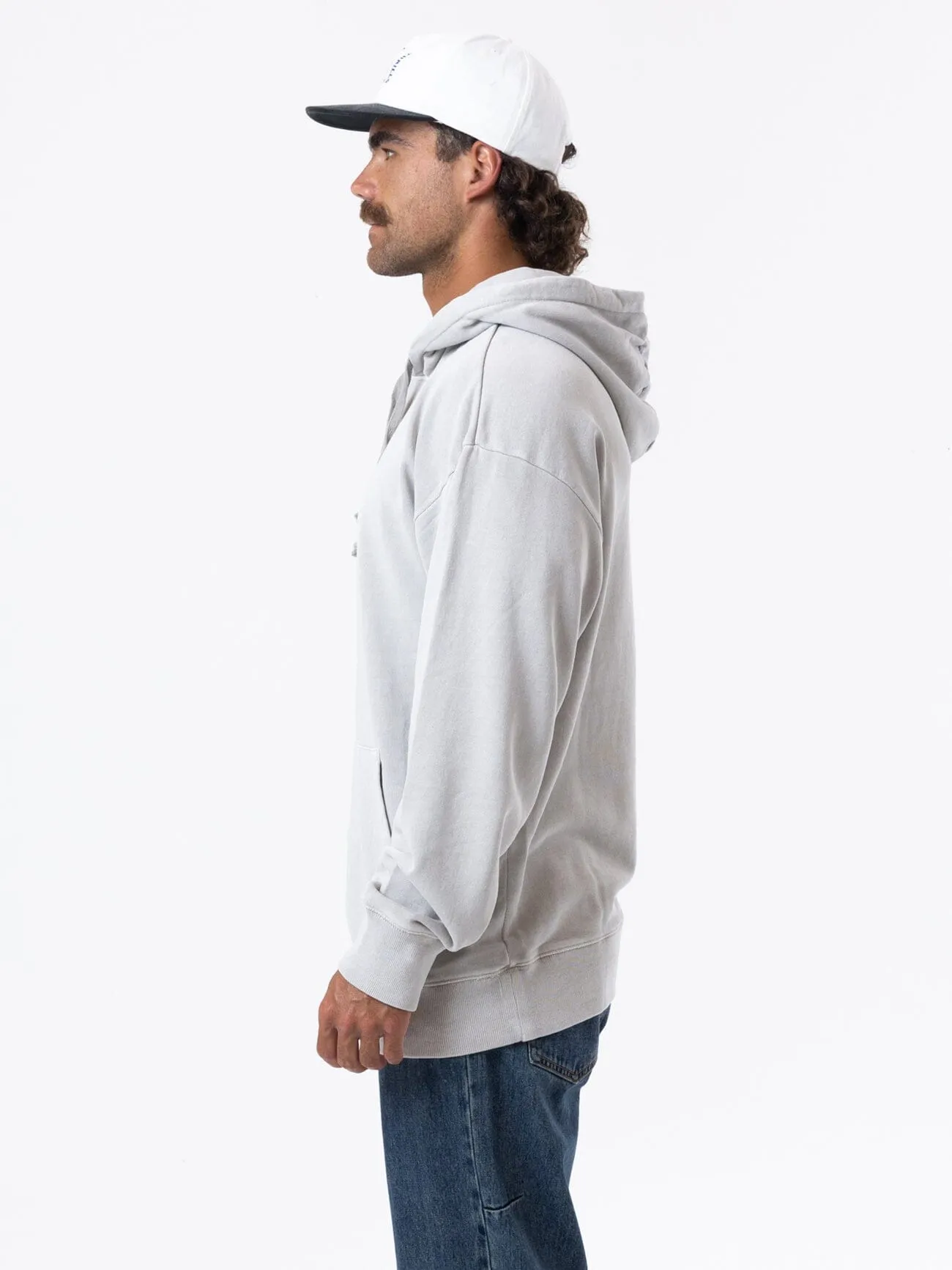Minimal Thrills Slouch Pull On Hood - Oyster Grey sold by Thrills product image thumbnail 3