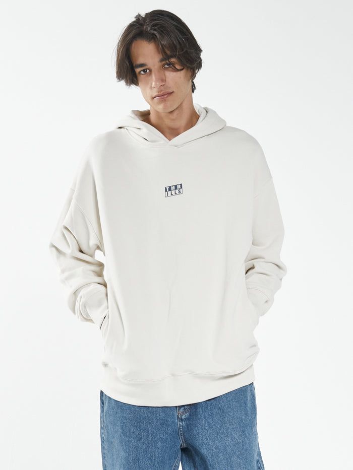 Thrills Stack Slouch Pull On Hood - Heritage White sold by Thrills