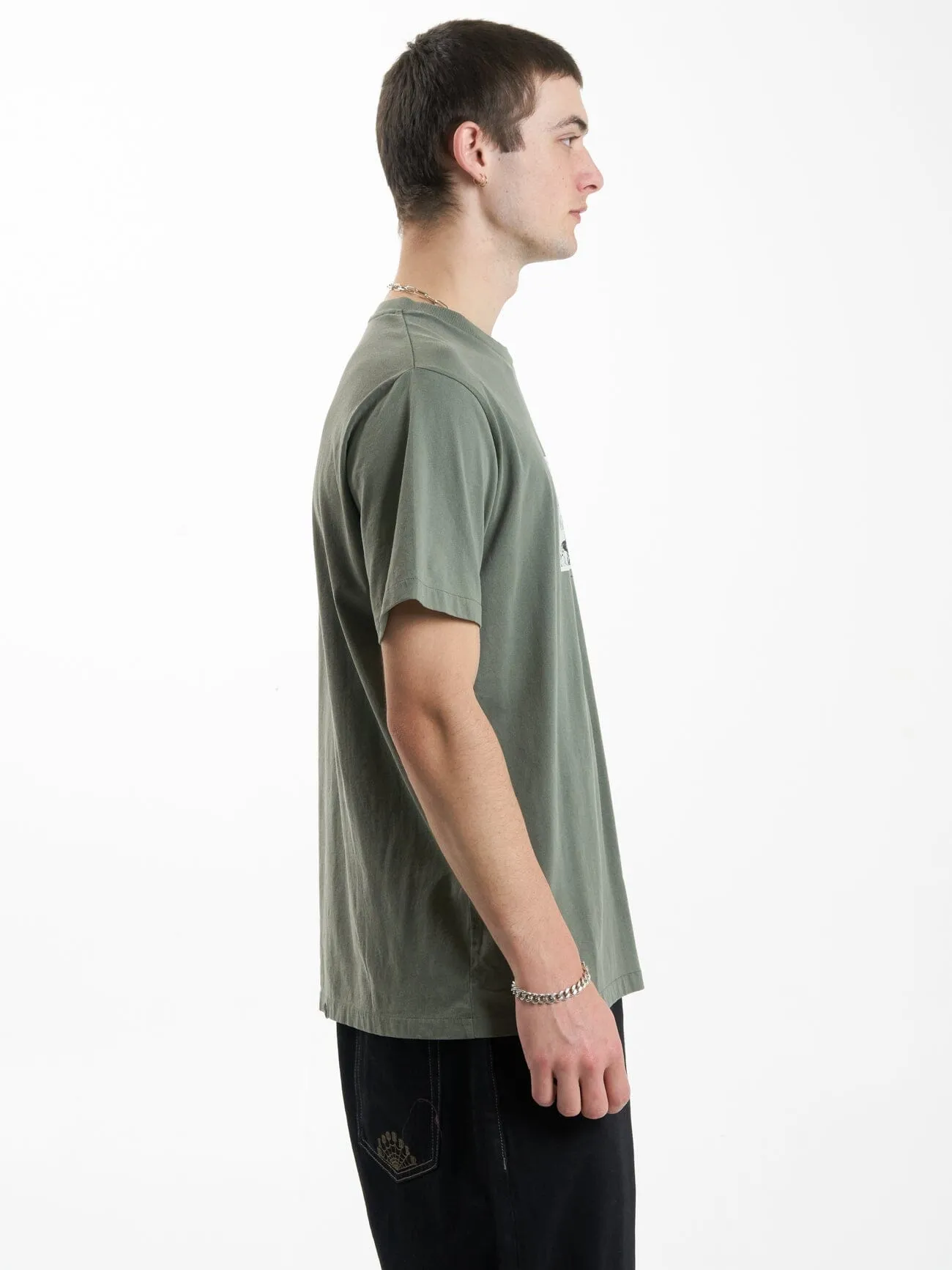 Gravitating Naturally Merch Fit Tee - Thyme sold by Thrills product image thumbnail 4