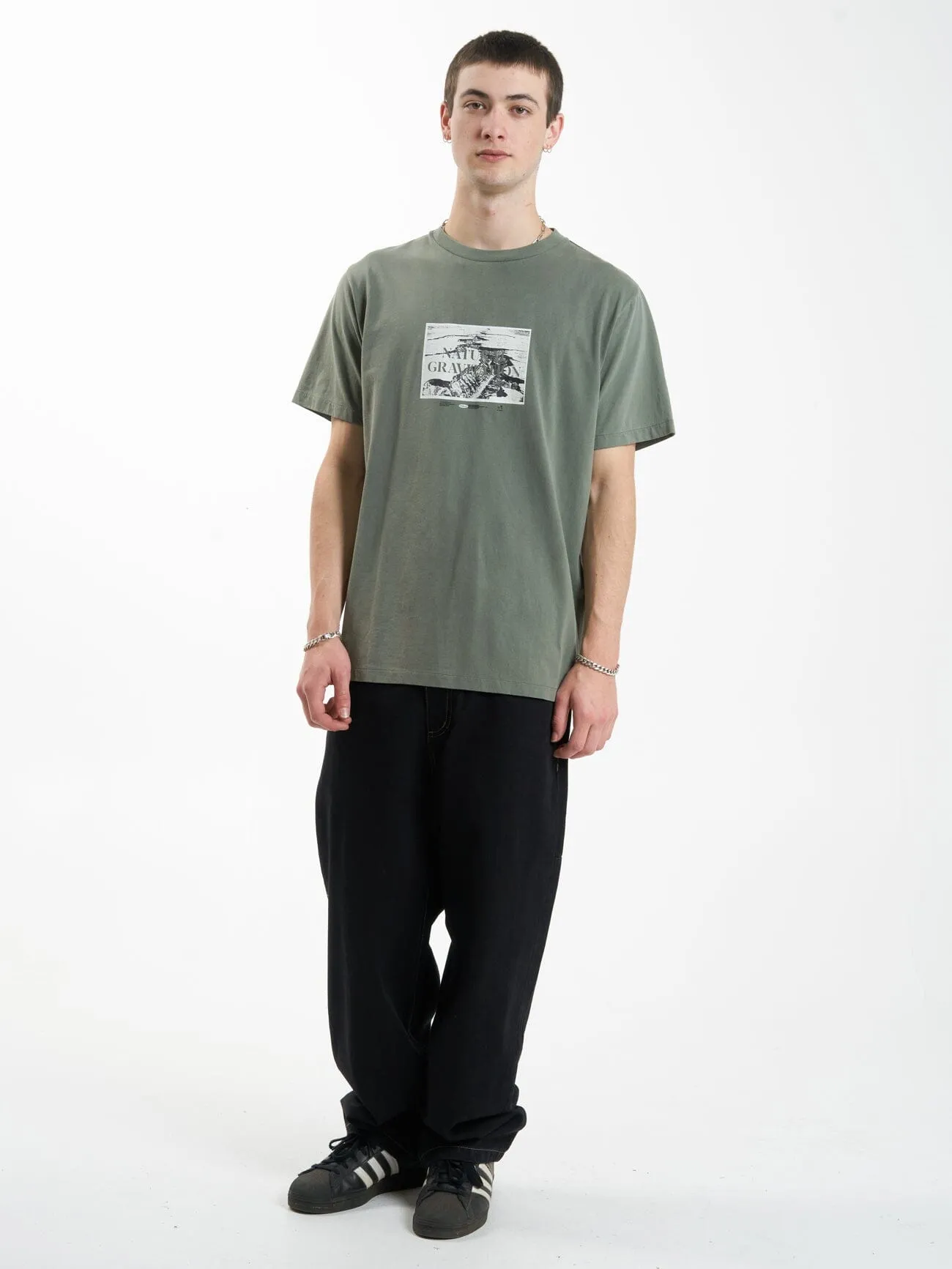 Gravitating Naturally Merch Fit Tee - Thyme sold by Thrills product image thumbnail 5
