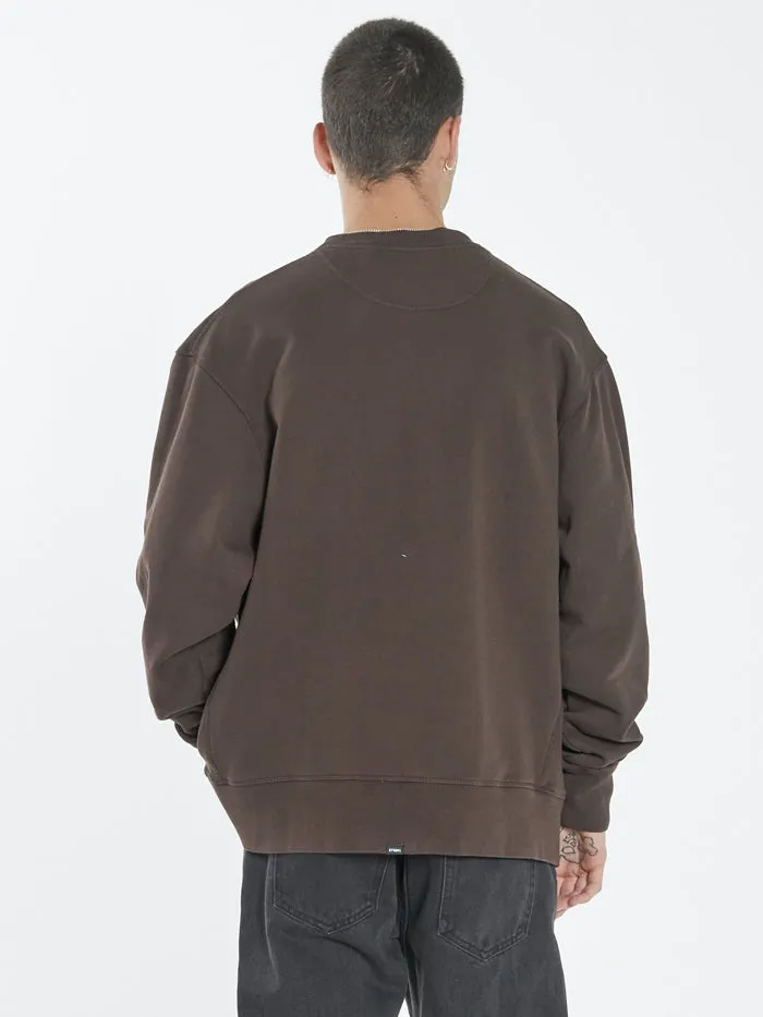 Minimal Thrills Oversize Crew - Postal Brown sold by Thrills product image thumbnail 2
