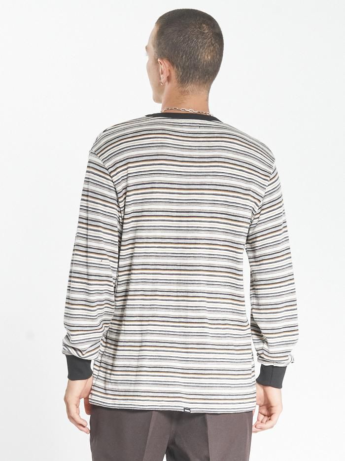 Indie Stripe Merch Fit Pocket Long Sleeve Tee - Heritage White sold by Thrills product image thumbnail 2