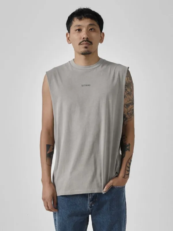 Minimal Thrills Merch Fit Muscle Tee - Fog sold by Thrills