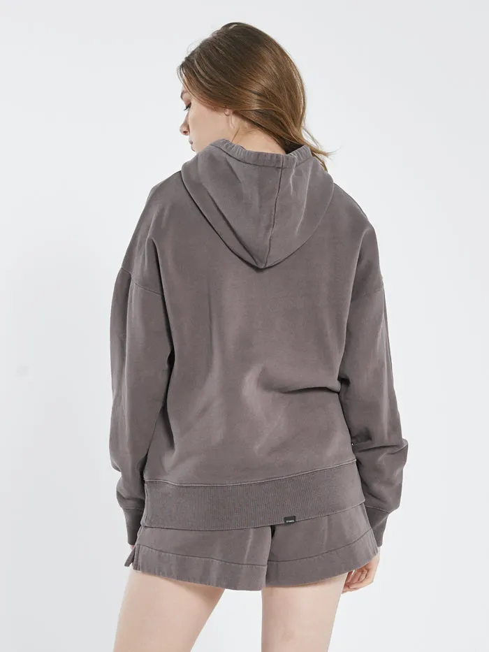 Minimal Thrills Fleece Hood - Plum sold by Thrills product image thumbnail 2