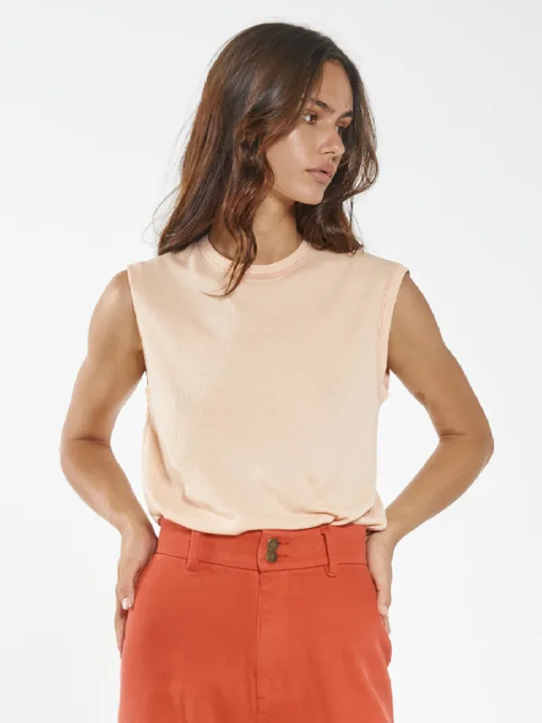 Inverse Hemp Tank - Apricot sold by Thrills
