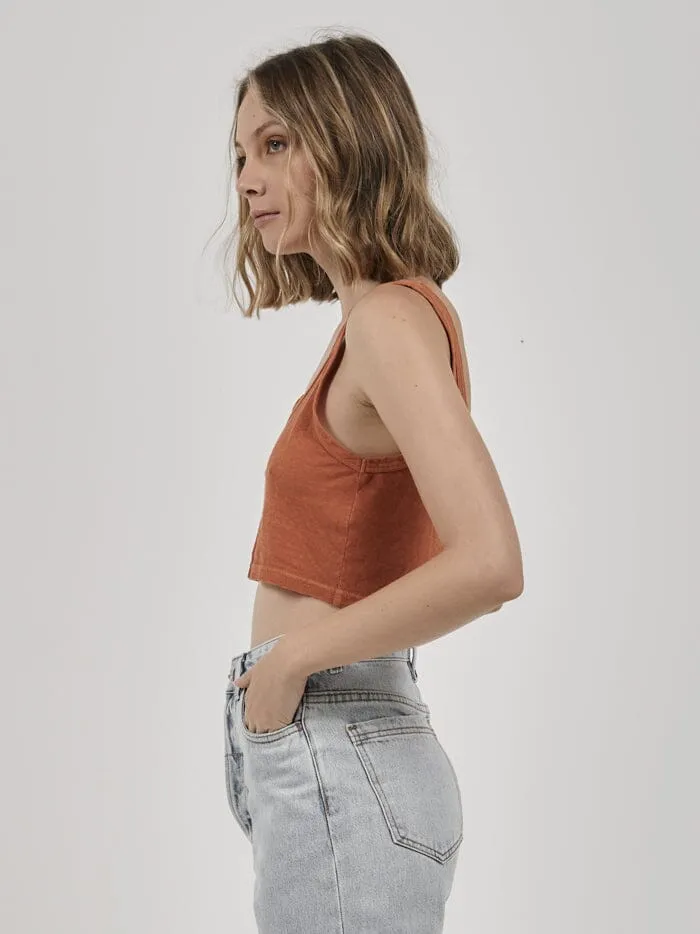 Paradise Thrills Hemp Crop Retro Tank - Dusty Clay sold by Thrills product image thumbnail 3