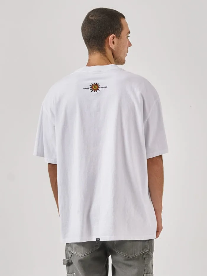 Unlock Your Mind Box Fit Oversize Tee - White sold by Thrills product image thumbnail 3