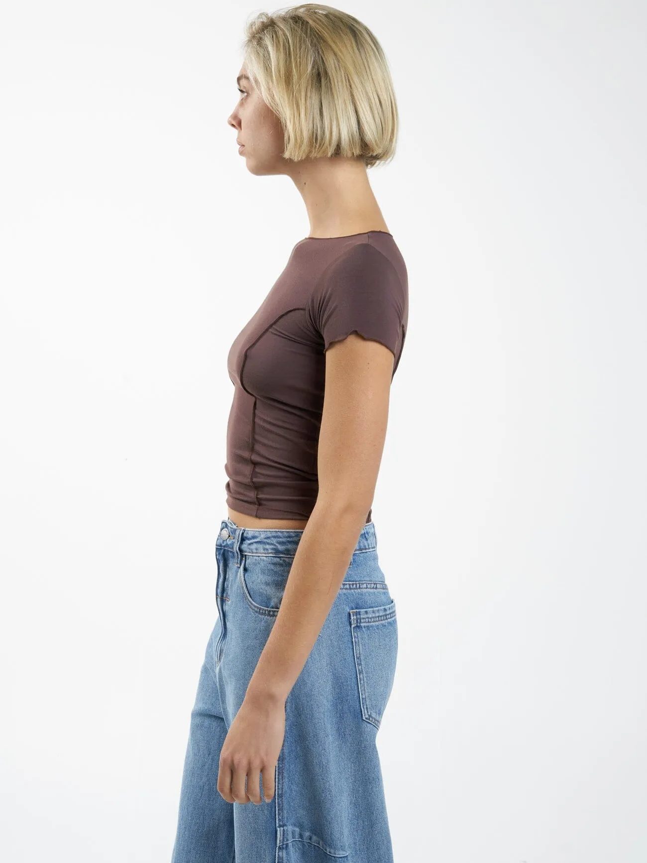 Zoe Top - Chocolate Plum sold by Thrills product image thumbnail 3