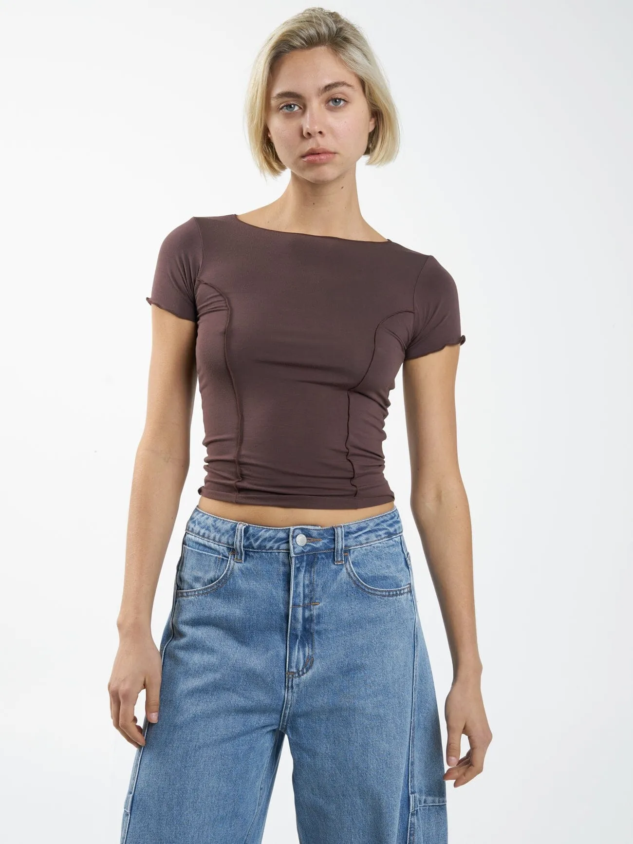 Zoe Top - Chocolate Plum sold by Thrills