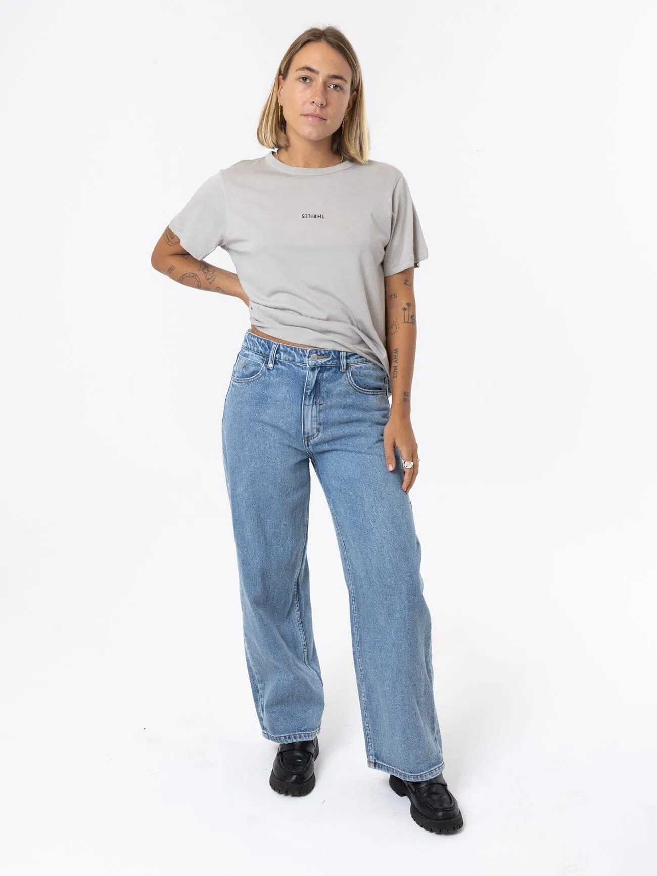 Minimal Thrills Relaxed Tee - Oyster Grey sold by Thrills product image thumbnail 5