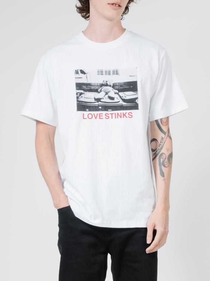 Love Stinks Merch Fit Tee - White sold by Thrills