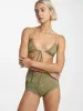 Feedback Gathered Bikini Top - Antique Moss sold by Thrills