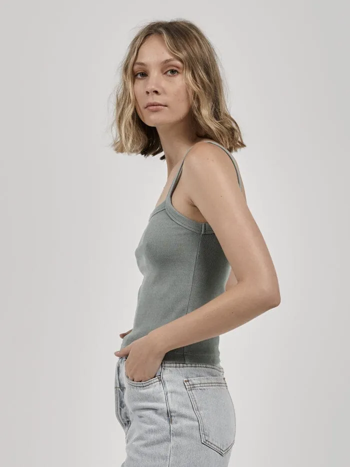Minimal Thrills Rib Singlet - Seaglass Green sold by Thrills product image thumbnail 3