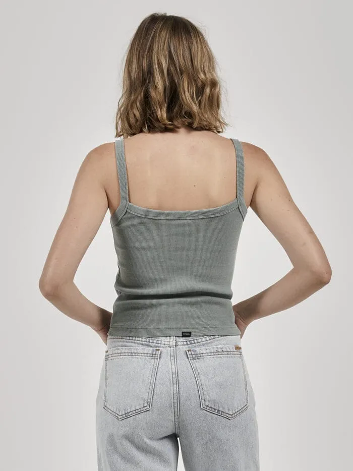 Minimal Thrills Rib Singlet - Seaglass Green sold by Thrills product image thumbnail 2
