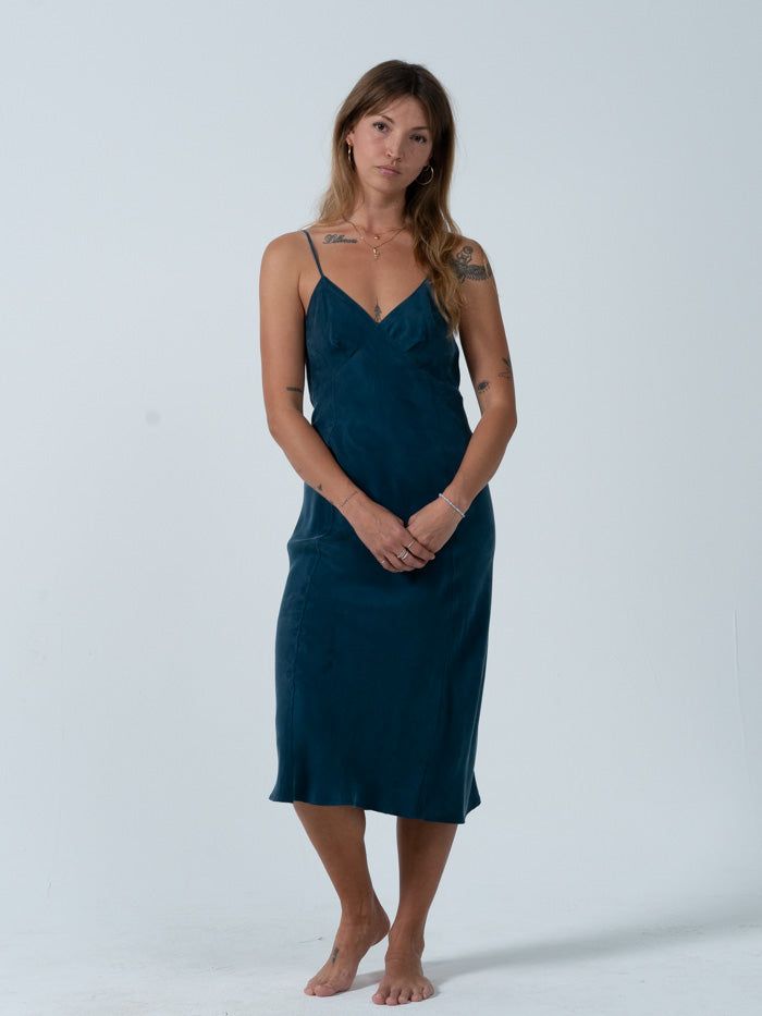 Chelsea Slip Dress - Ink sold by Thrills